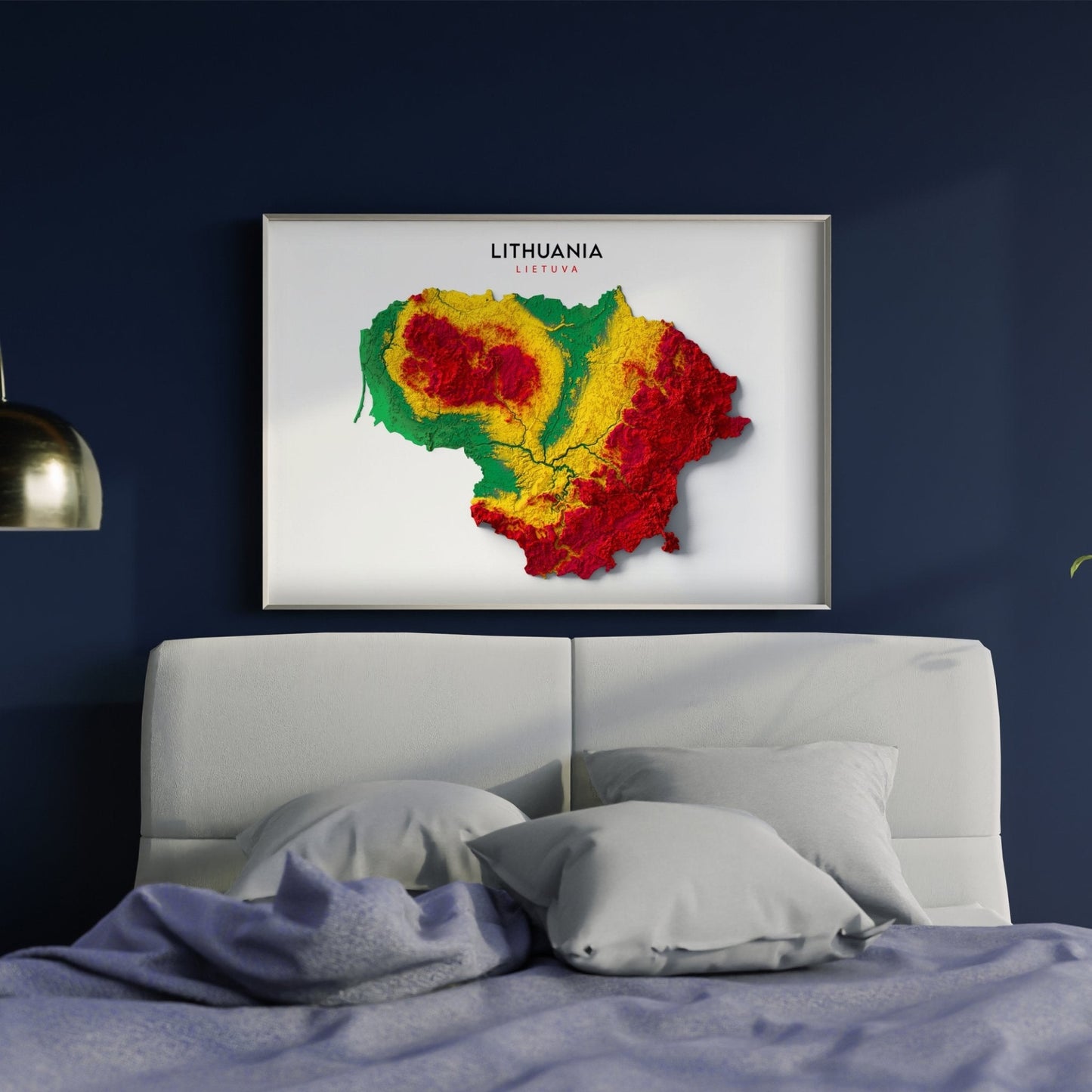 Lithuania Relief Map