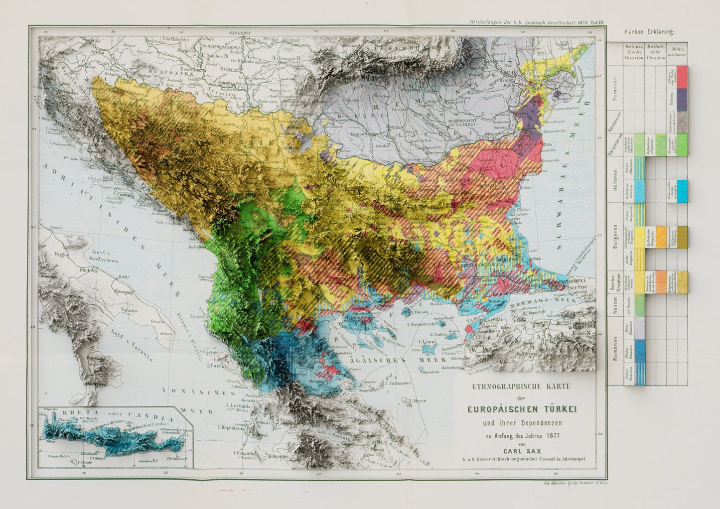 Balkans Historic Relief Map