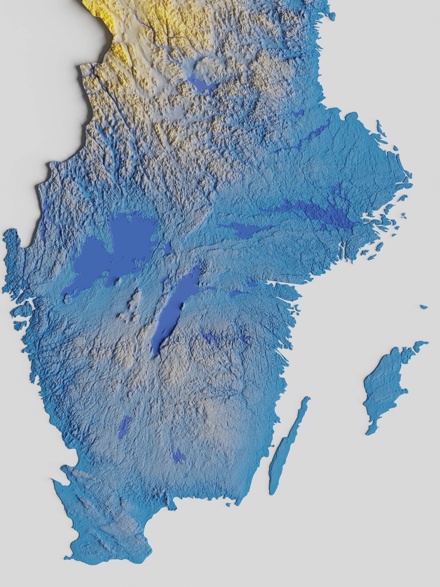 Sweden Relief Map