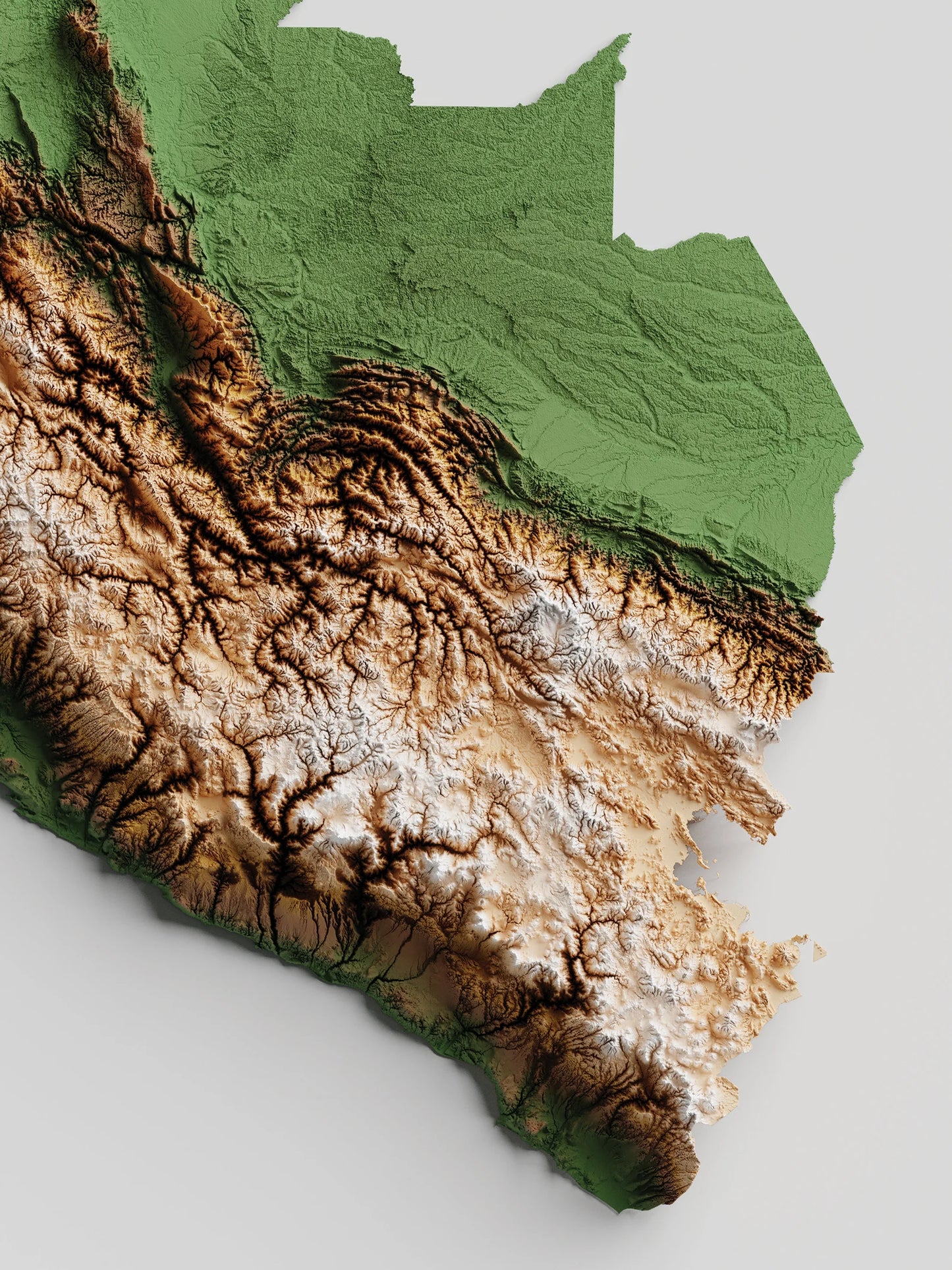 Peru Relief Map