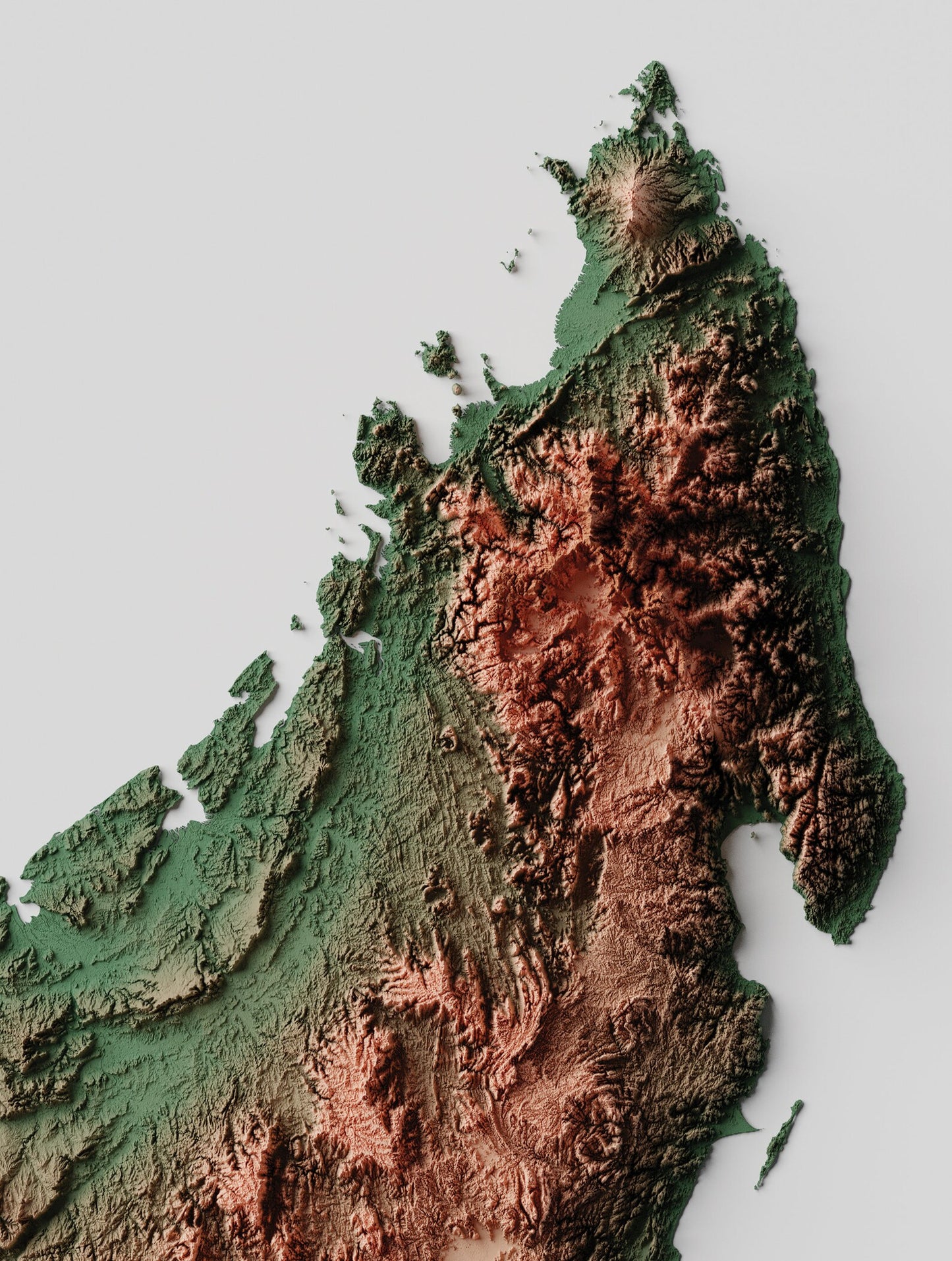 Madagascar Relief Map