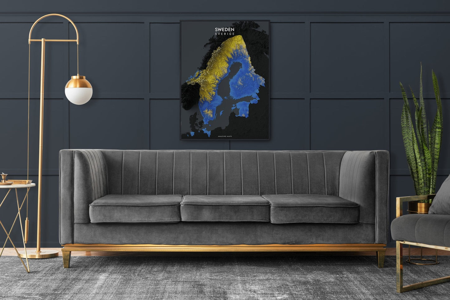 Swedish Empire Relief Map