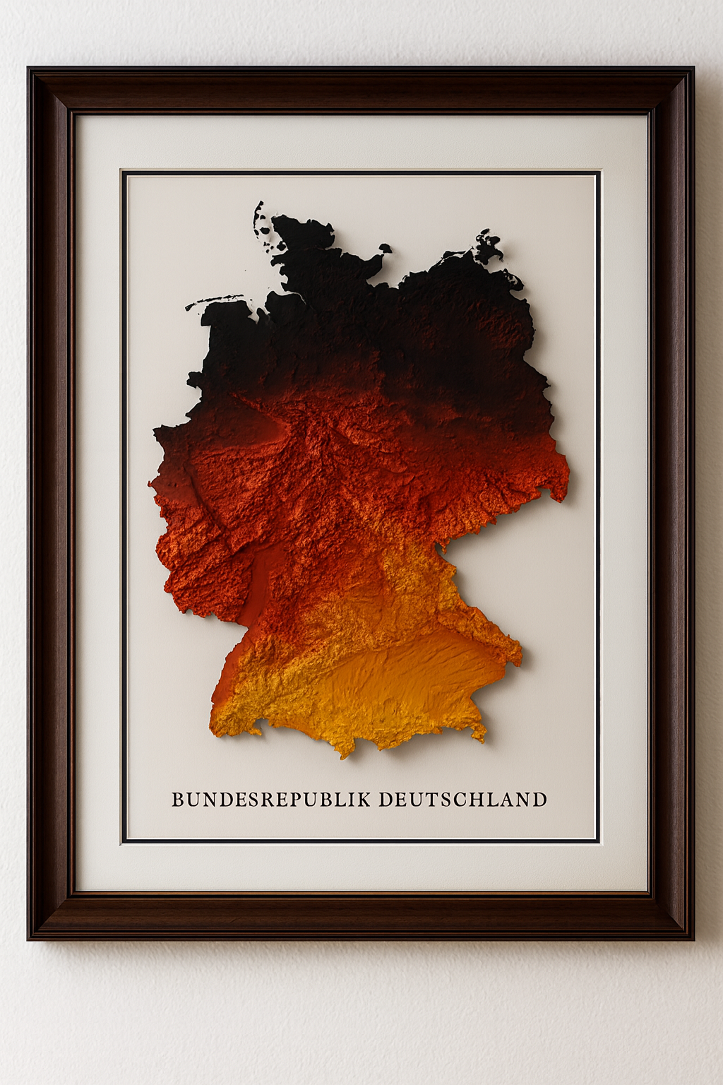 Deutschland Relief Map