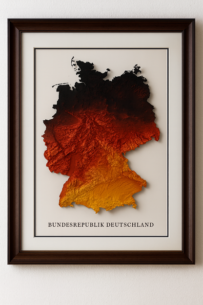 Deutschland Relief Map