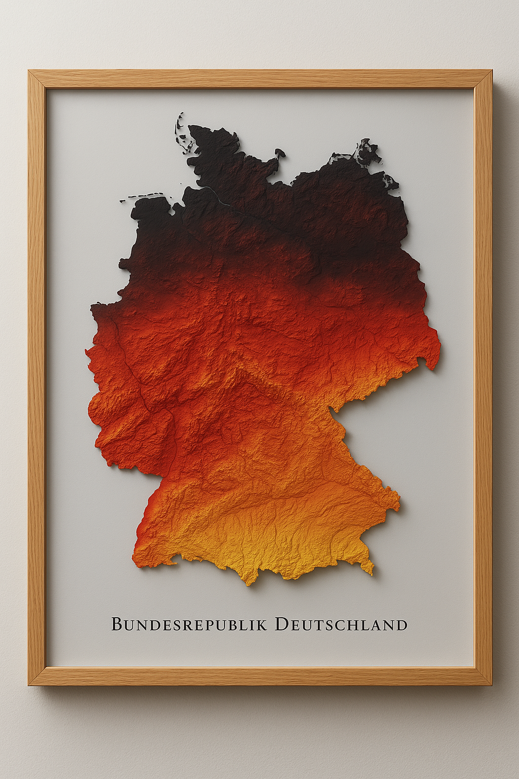 Deutschland Relief Map