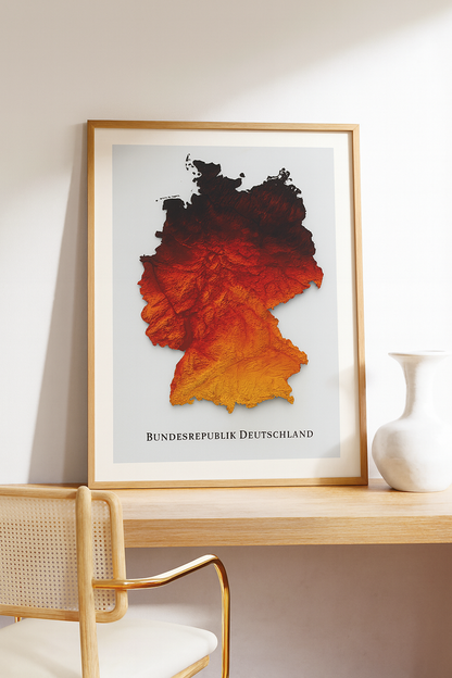 Deutschland Relief Map