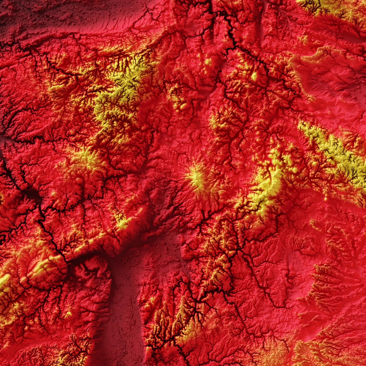 Deutschland Relief Map