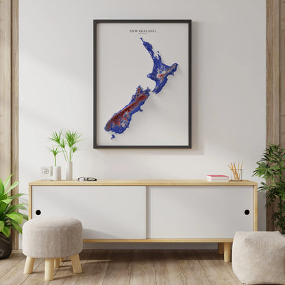 New Zealand Relief Map