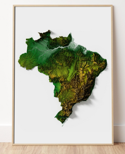 Brazil Relief Map