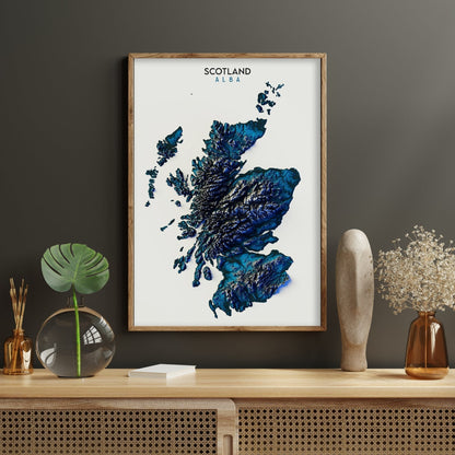 Scotland Relief Map