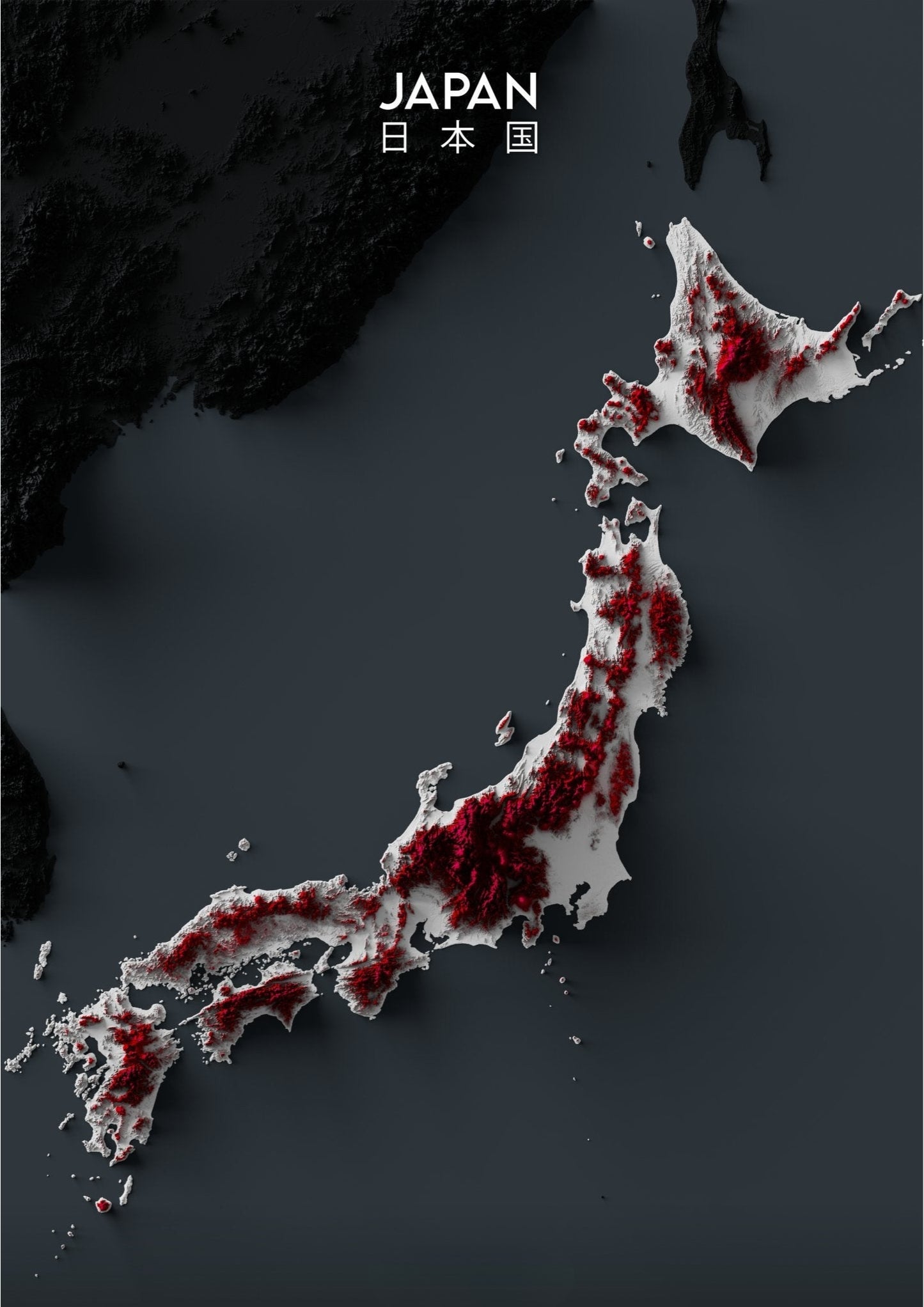 Japan Relief Map