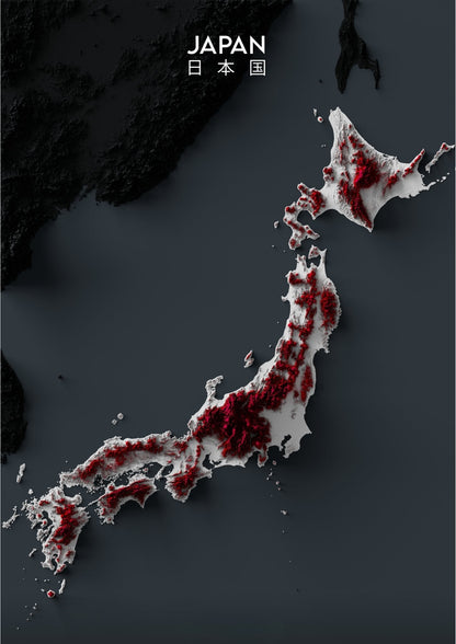 Japan Relief Map