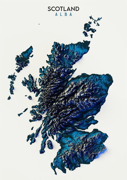 Scotland Relief Map