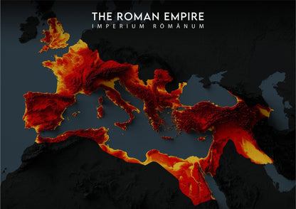 Roman Empire Relief Map