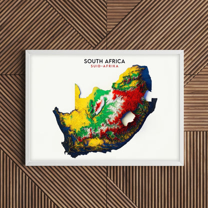 South Africa Relief Map