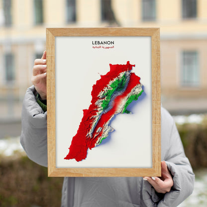 Lebanon Relief Map
