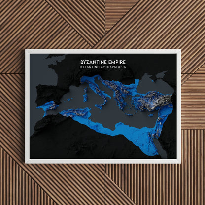 Byzantine Empire Relief Map