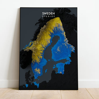 Swedish Empire Relief Map