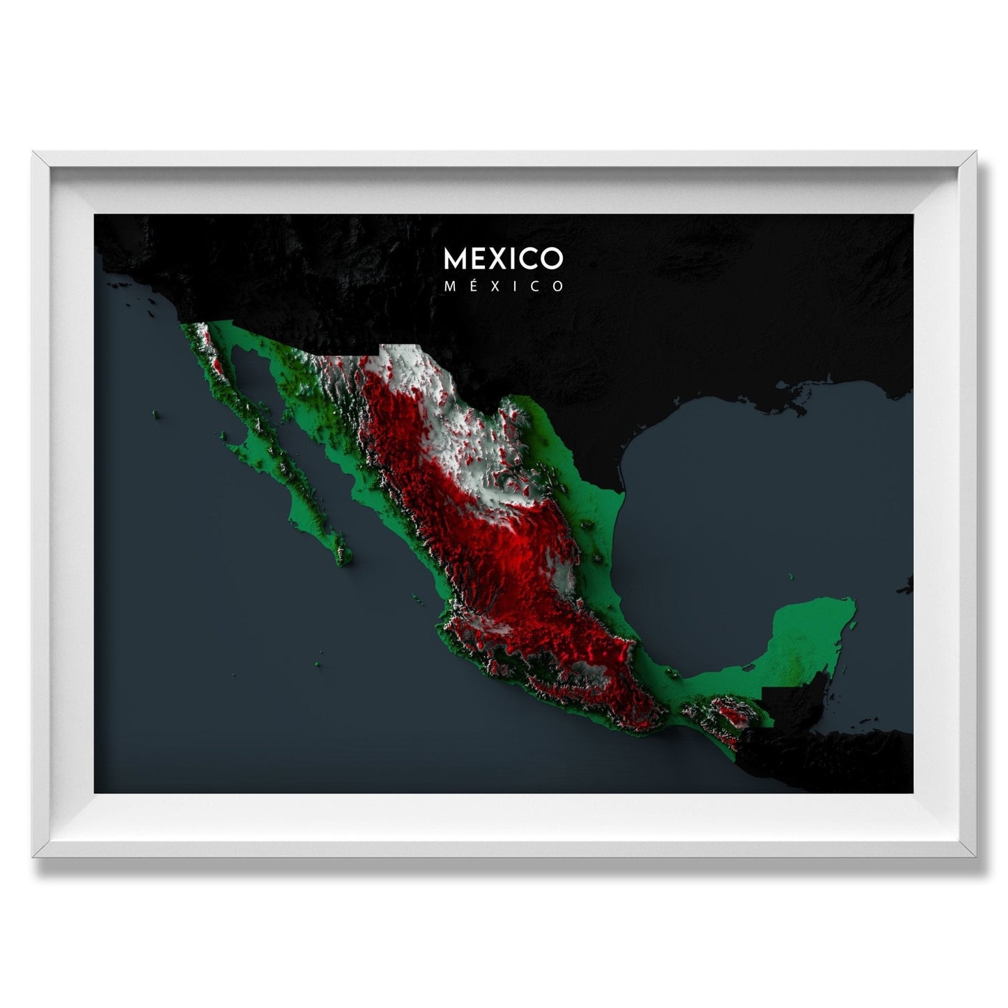 Mexico Relief Map