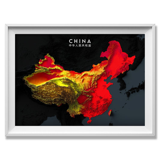 China Relief Map
