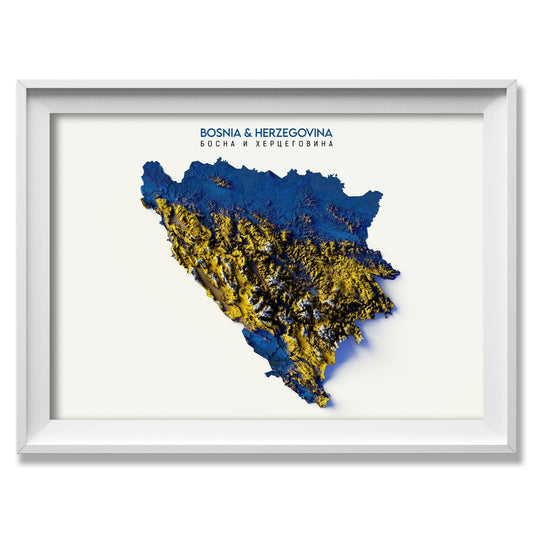 Bosnia Relief Map