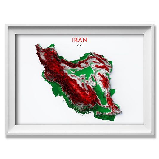 Iran Relief Map