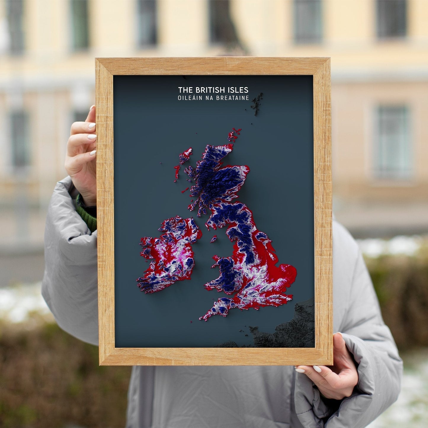 British Isles Relief Map