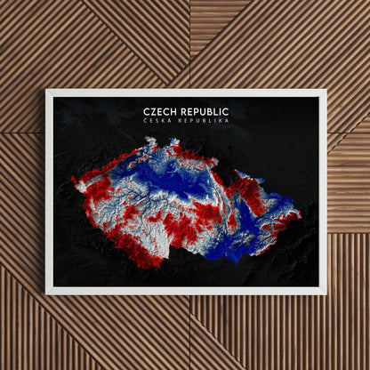 Czechia Relief Map