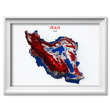 Iran Relief Map