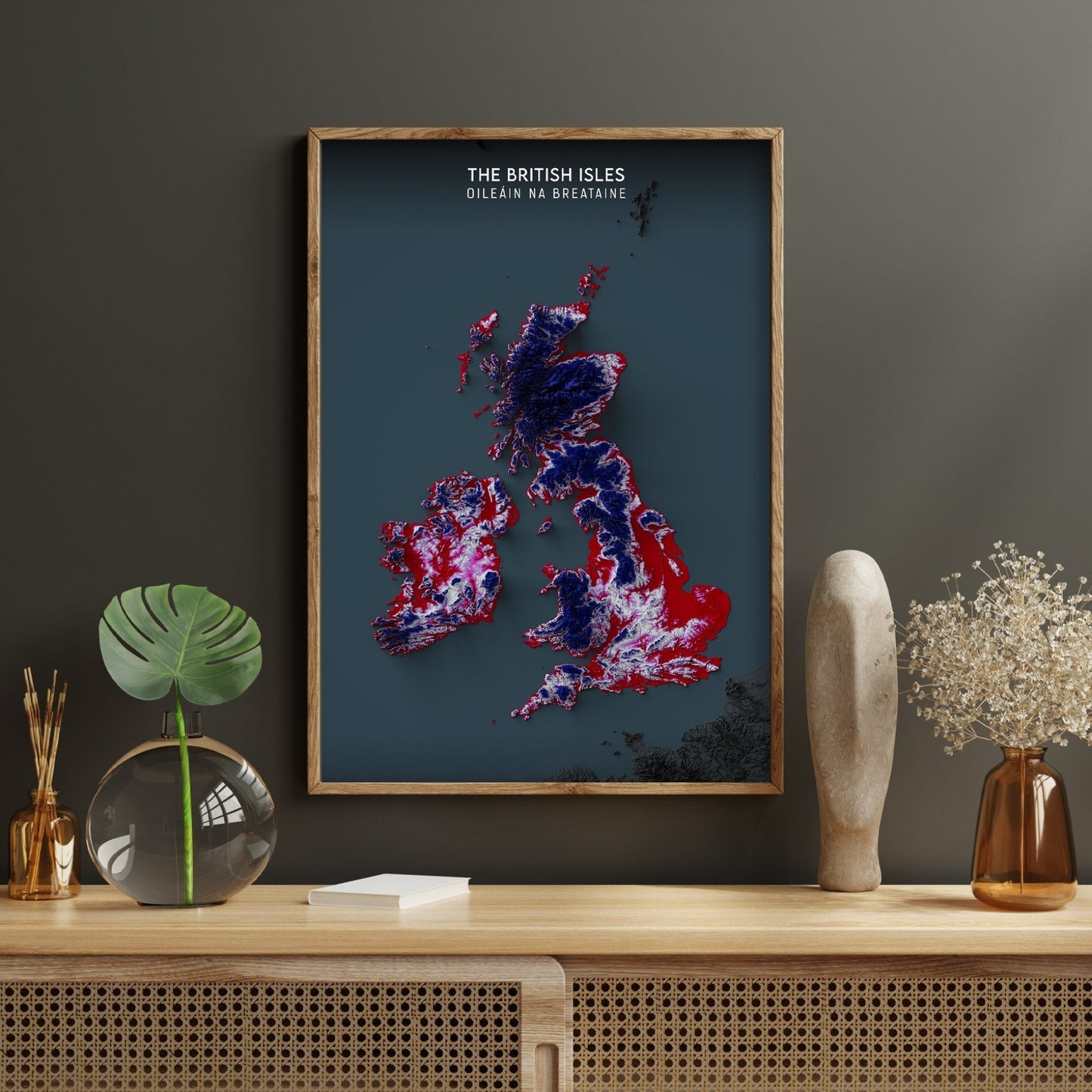 British Isles Relief Map