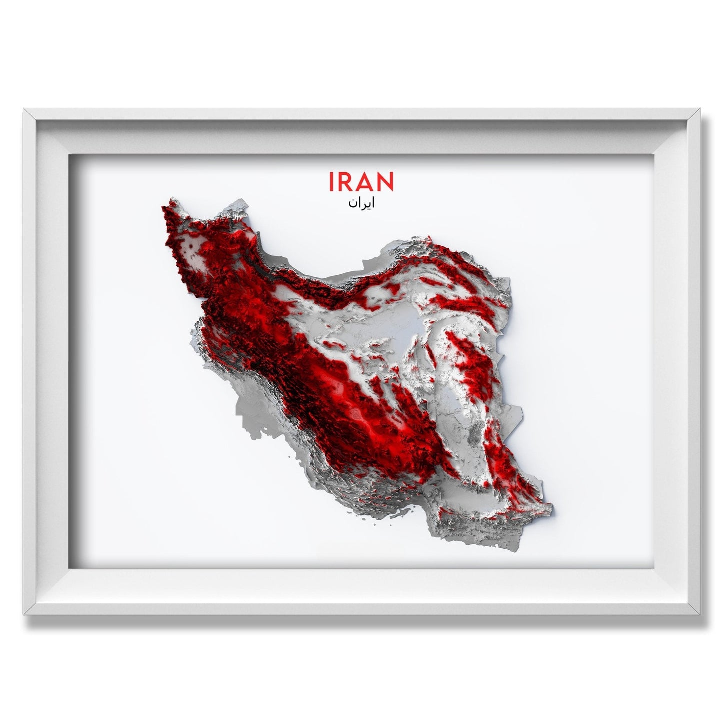 Iran Relief Map