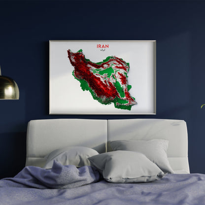Iran Relief Map