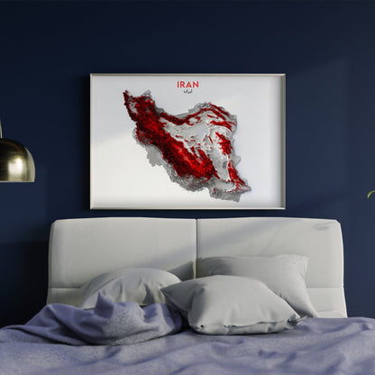 Iran Relief Map