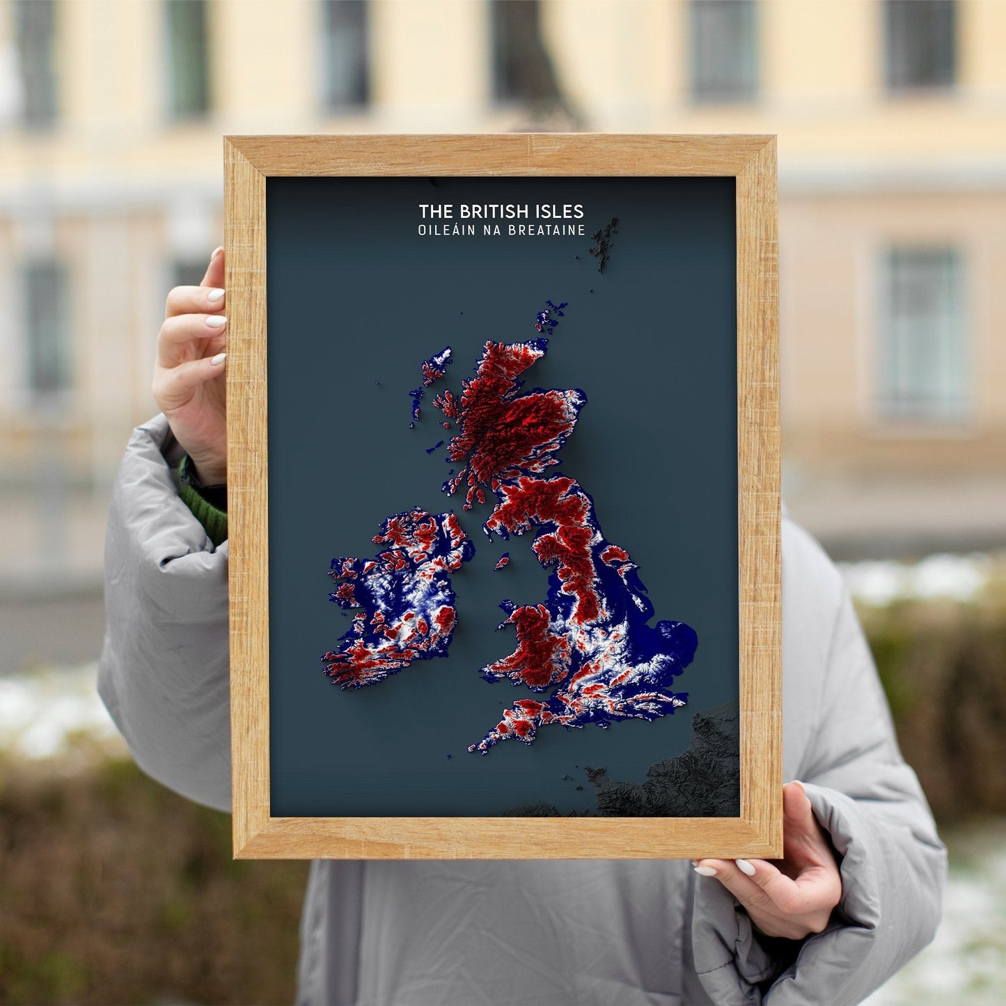 British Isles Relief Map