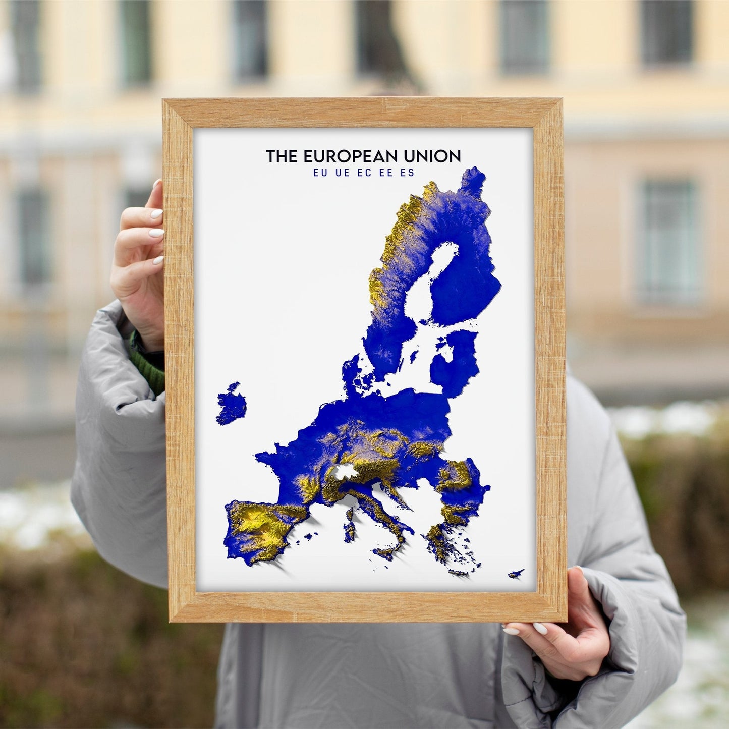 European Union Relief Map