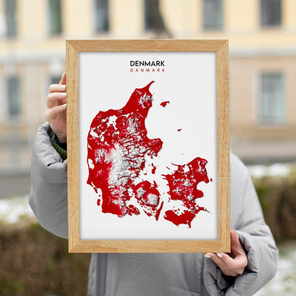Denmark Relief Map