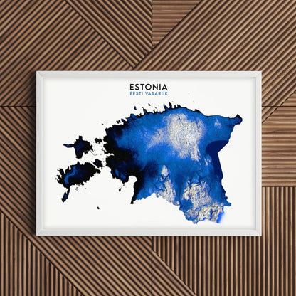 Estonia Relief Map