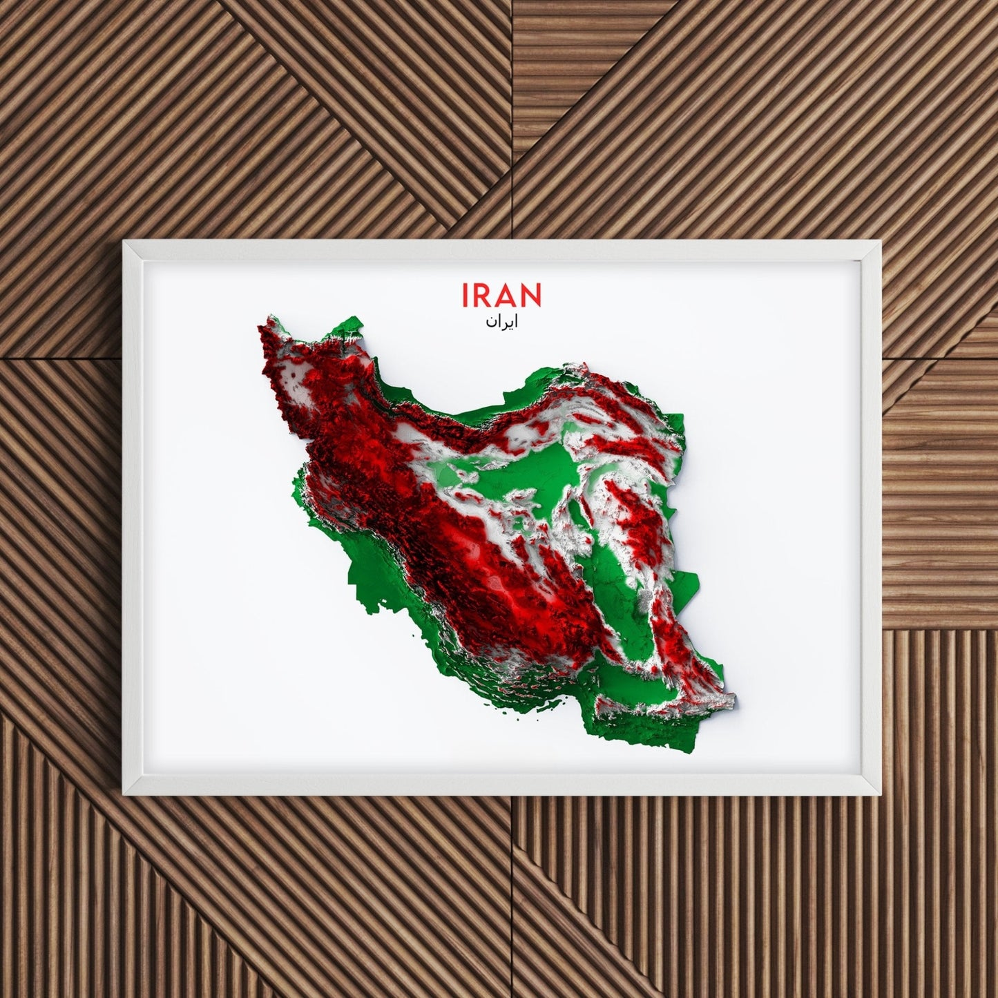 Iran Relief Map