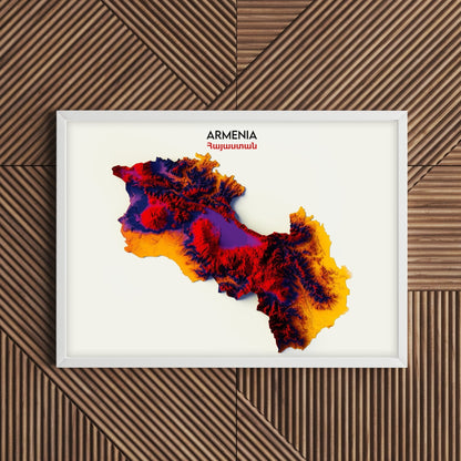 Armenia Relief Map