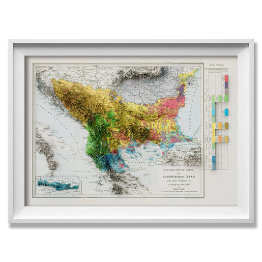 Balkans Historic Relief Map