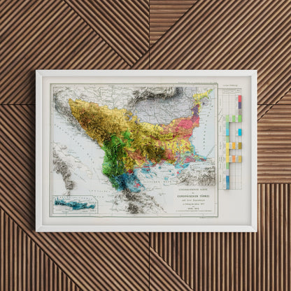 Balkans Historic Relief Map