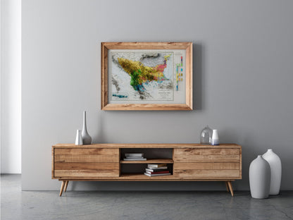 Balkans Historic Relief Map