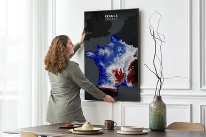 France Relief Map