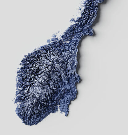 Norway Relief Map