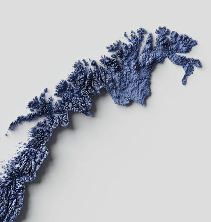 Norway Relief Map