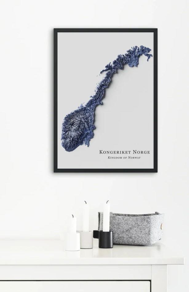 Norway Relief Map