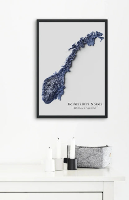 Norway Relief Map