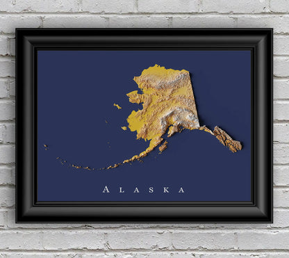 Alaska Relief Map