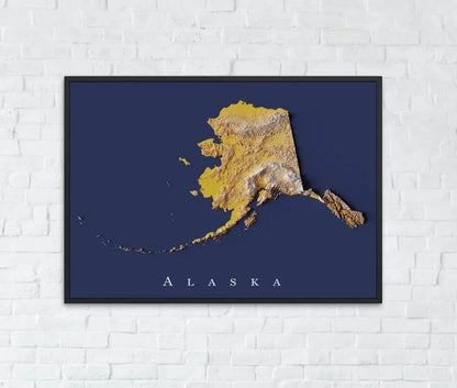 Alaska Relief Map