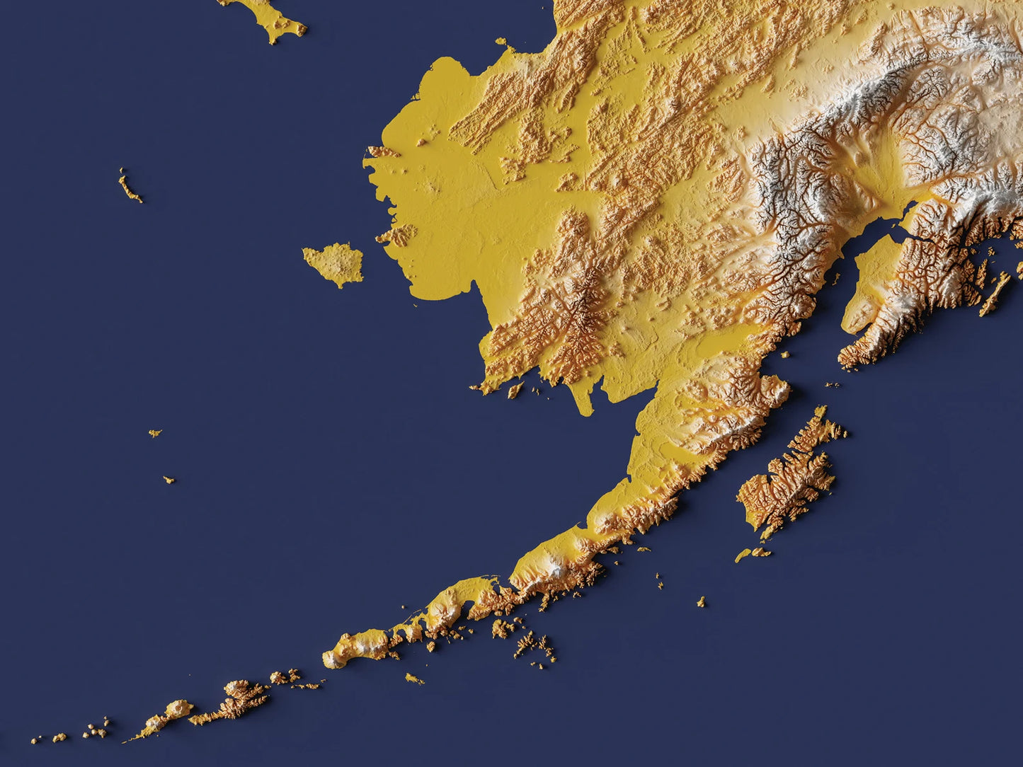 Alaska Relief Map